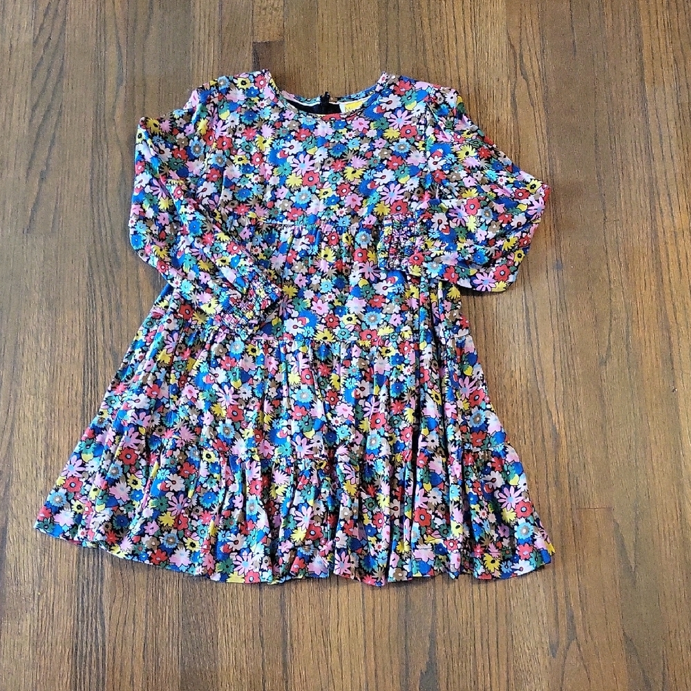 Mini Boden Colorful Floral Kids Dress